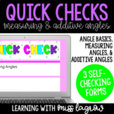 Angles Google Forms Quick Check Quizzes for Classroom - Me