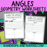 Angles - Introduction to Geometry Worksheets - Learn the Angles!