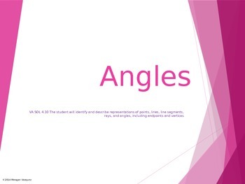 Preview of Angles Lesson