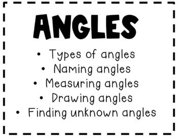 Preview of Angles: Lesson and Worksheets
