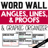 Angles, Lines, and Proofs Vocabulary Word Wall and Graphic