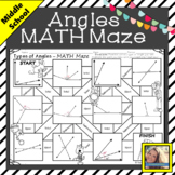 Angles MATH Maze Free Digital Activity Distance Learning