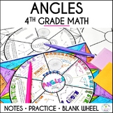 Angles Guided Notes Math Wheel for 4th Grade: Types of Ang