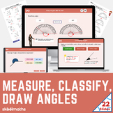 Angles: Measuring, Classifying, Drawing Activities and Wor