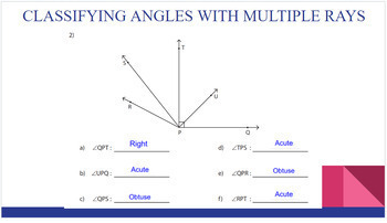 Preview of Angles Part 1: Introduction to Angles POWERPOINT 
