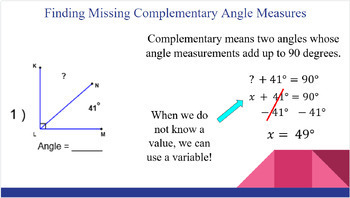 Preview of Angles Part 3: Angle Pair Relationships