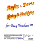 Angles - Parts, Naming & Classifying for Busy Teachers