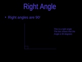 Angles - Straight, Acute, Obtuse, and Right Angles - Dista