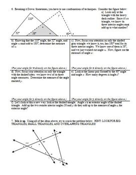 angles problem solving task