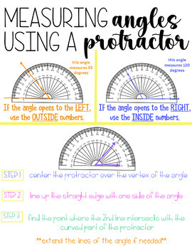 Preview of Angles & Protractors Desk-Top Anchor Chart