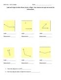 Angles Quiz - measuring angles