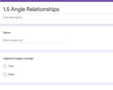 Angles Relationships Google Form