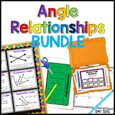 Angle Relationships Poster Interactive Notebook Task Cards