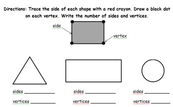 Angles, Sides, & Vertices Common Core Math Worksheets by TeachersGoldmine