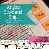 Angles Solve and Snip® Interactive Word Problems