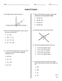 Angles & Triangles Test