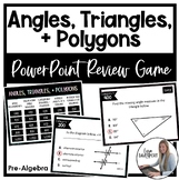 Angles Triangles and Polygons PowerPoint Review Game