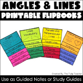 Angles, Types of Lines, & Symmetry Flipbooks Activities or