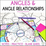 Angles and Angle Relationships Guided Notes Doodle Math Wheel
