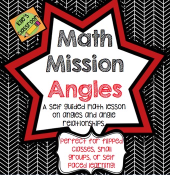 Preview of Angles and Angle Relationships - Self Guided Interactive Math #kilefree