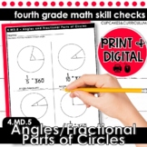 Angles and Fractional Parts of Circles | Fourth Grade Math 4.MD.5