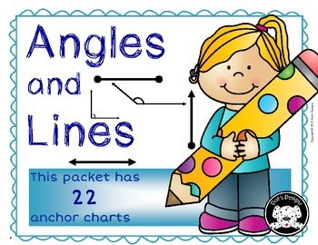 Preview of Angles and Lines Anchor Charts