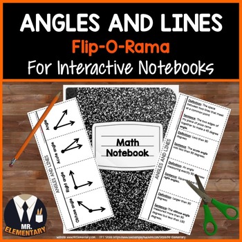Preview of Geometry, Angles, Lines Vocabulary Interactive Notebook