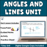 Angles & Lines (Parallel Lines Angles, Triangle Angles) 8t