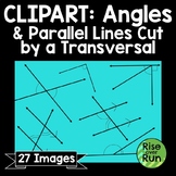 Angles and Parallel Lines Cut by a Transversal Clipart for