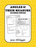 Angles and Their Measure Guided Notes