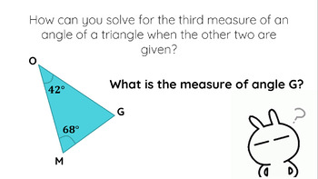 Introducing Angles in a Triangle