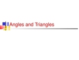 Angles and Triangles Notes Powerpoint