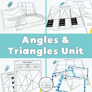 Preview of Angles and Triangles Unit (Math SOL 5.MG.3) {Digital & PDF Included}