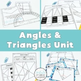 Angles and Triangles Unit (Math SOL 5.12, 5.13) {Digital &