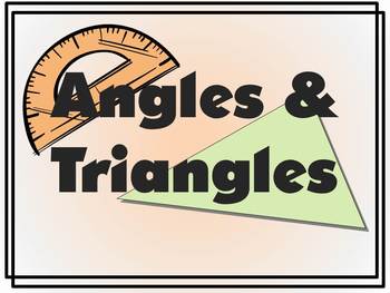 Preview of Angles and Triangles - educational rap song
