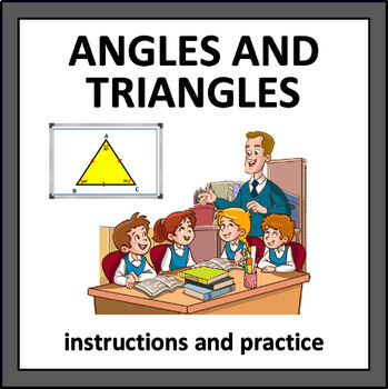 Preview of Angles and Triangles - instructions and practice