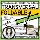 Angles formed by Parallel Lines cut by a Transversal FOLDABLE