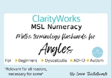 Angles in Maths Terminology Flashcards