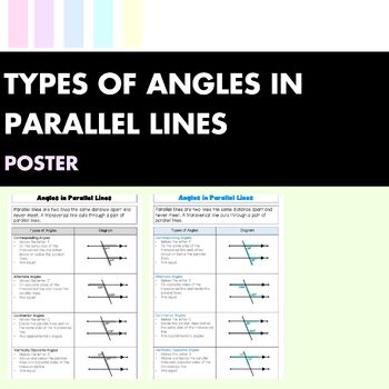 Preview of Angles in Parallel Lines