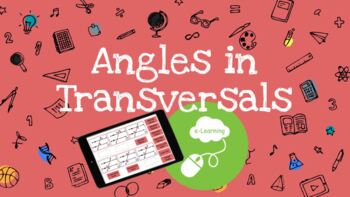 Preview of Angles in Transversals DIGITAL LEARNING