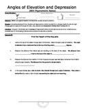 Angles of Elevation and Depression Activity