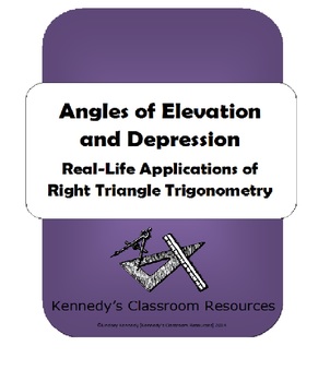 Preview of Angles of Elevation and Depression: Real Life Applications of Trigonometry