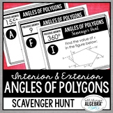 Angles of Polygons (Interior & Exterior) | Scavenger Hunt