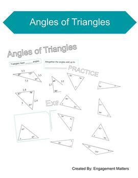 Preview of Angles of Triangles