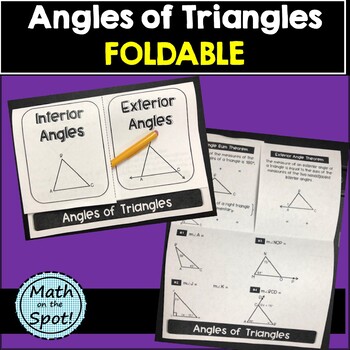 Preview of Angles of Triangles Foldable