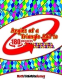 Angles of a Triangle Add to 180 degrees {Geometry Activity}