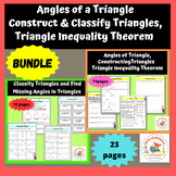 Angles of a Triangle,Construct & Classify Triangles, Trian