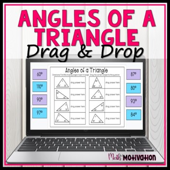 Preview of Angles of a Triangle Drag and Drop