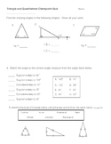 Angles, shape names, and shape classification quiz