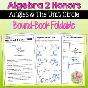 Preview of Angles & the Unit Circle Foldable (Unit 11)